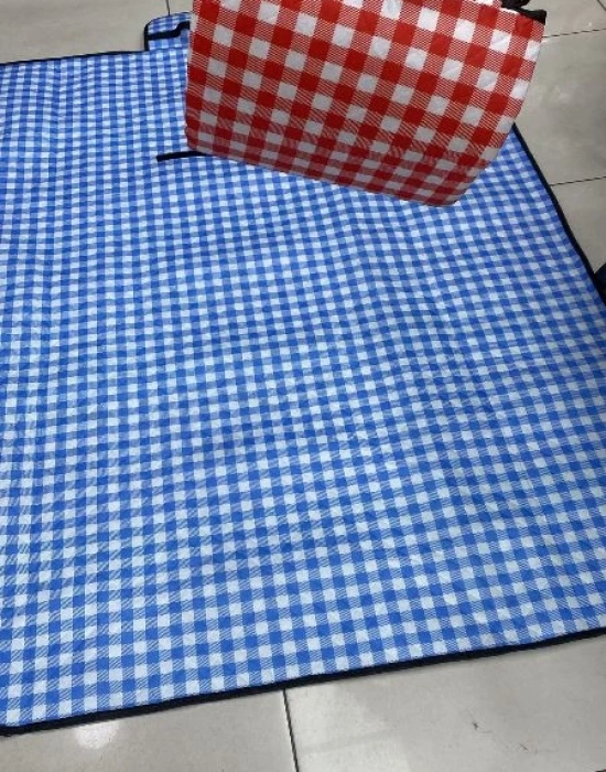 Piknik Örtüsü Pötikare Su Geçirmez Kırmızı 147 X 127