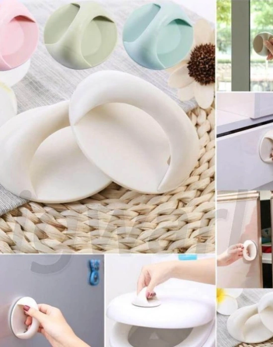 Yuvarlak 2Li Plastik Kulp Tutucu Beyaz