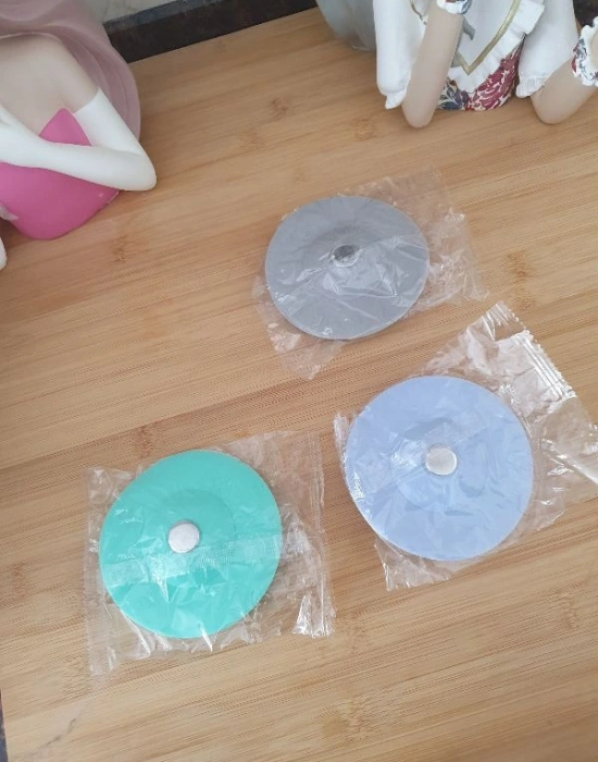 Silikon Lavabo Gider Süzgeci Yuvarlak Yeni