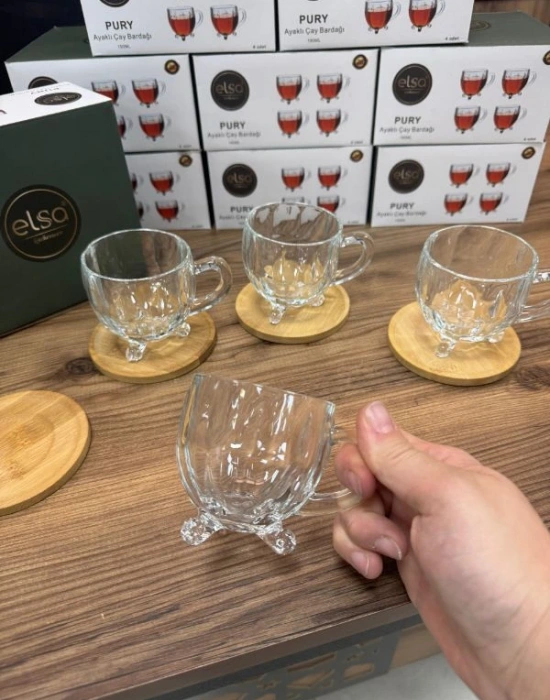 4lu Ayaklı Çay Bardağı Madam Coco Model