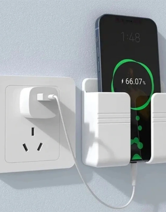 Kumanda Beyaz Telefon Tutucu