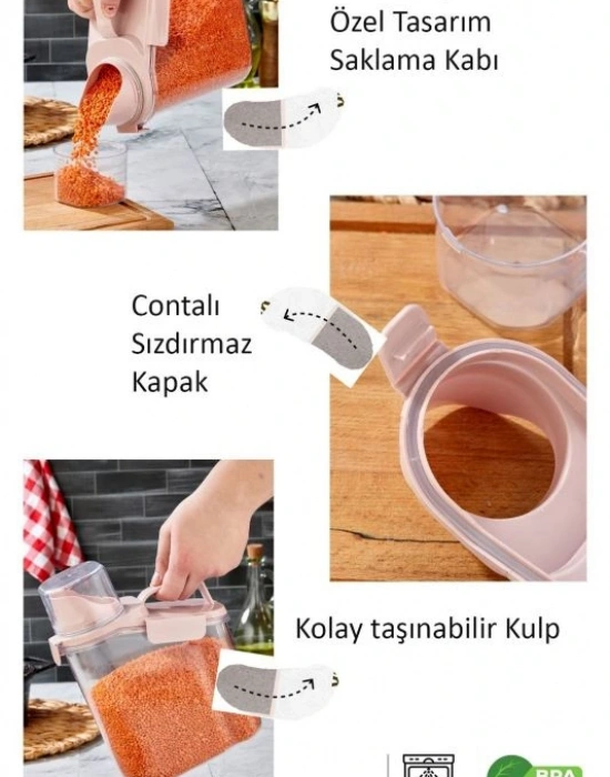 Çok Fonksiyonlu Saklama Kap Ölçekli