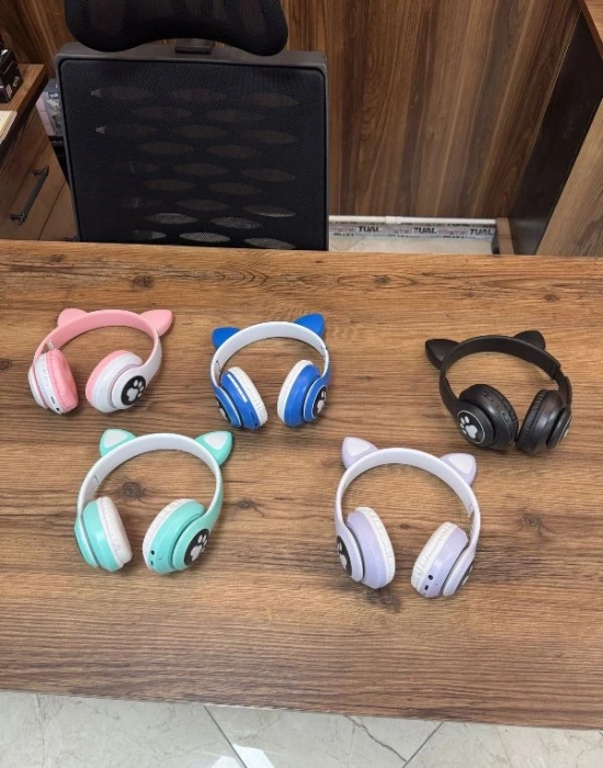 Kedili Kulaklık Mor