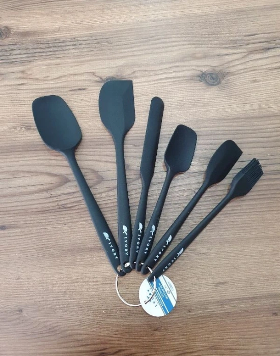 İvory 6Lı Spatula Siyah