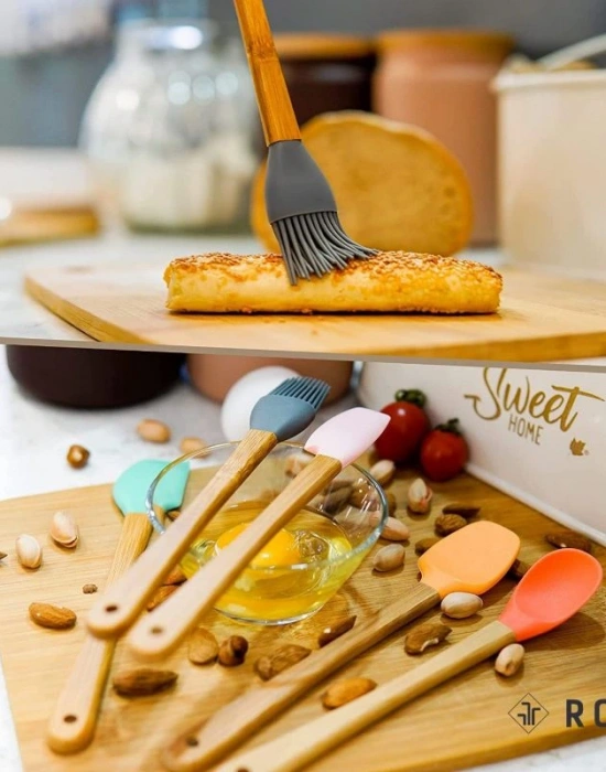 Bambu Mini Spatula 5Li Renkli