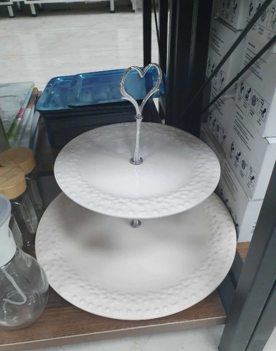 2 Katlı Kurabiyelik Prs Cam