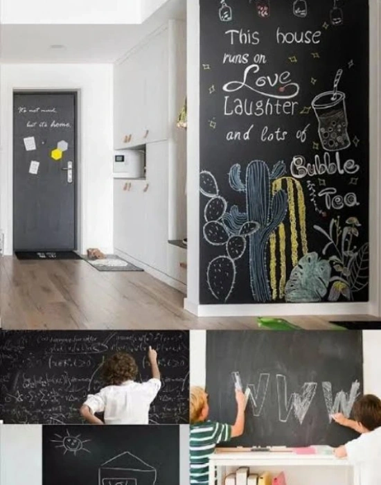 Yapışkanlı Silinebilir Kara Tahta