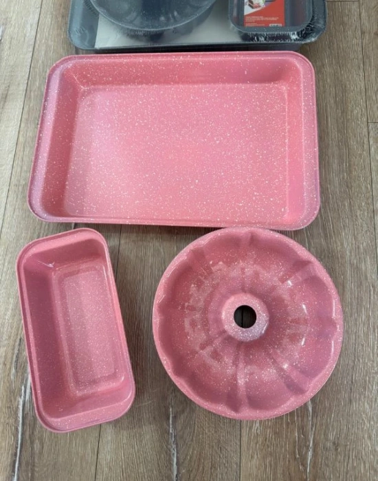 3Lü Teflon Set Kek Kalıbı