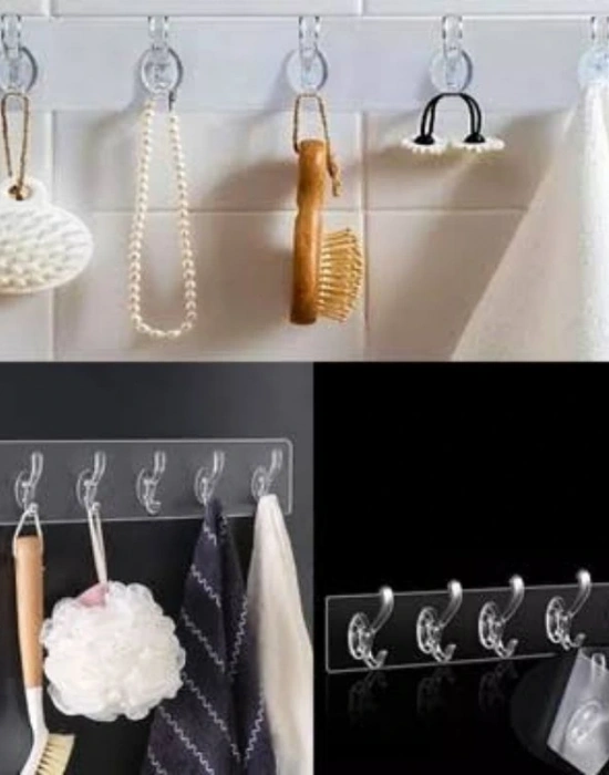 6Lı Şeffaf Askılık