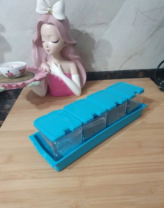 4Lü Kaşıklı Baharatlık Bkackstone