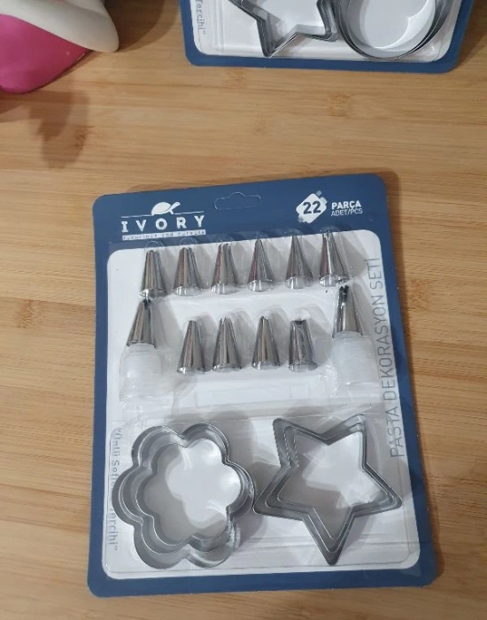 22 Parça Pasta Dekorasyon Seti