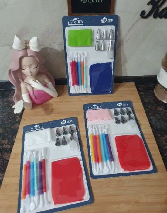 18 Parça Pasta Dekorasyon Seti