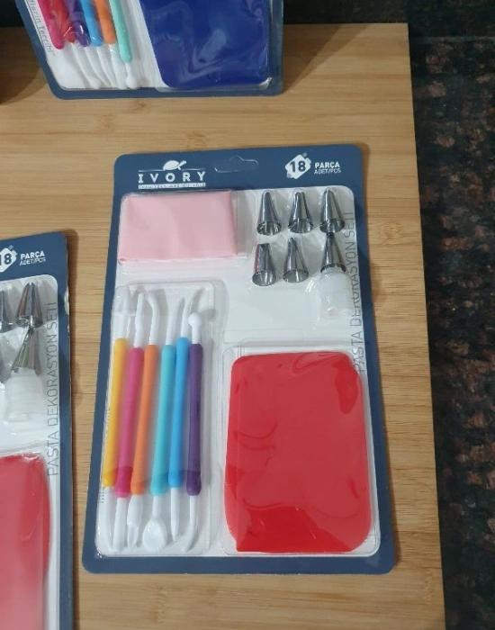 18 Parça Pasta Dekorasyon Seti