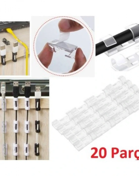 Kablo Tutucu 20Lı Klips