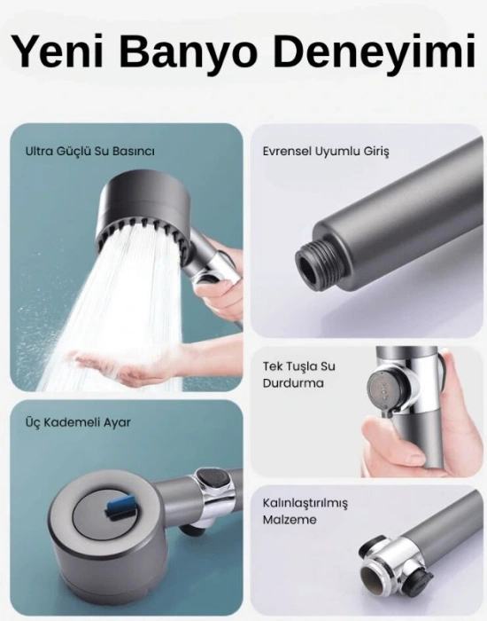 Masajlı Duş Başlığı