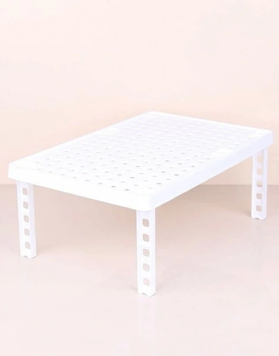 Dikdörtgen Raf Yükseltici Dolap İçi Plastik