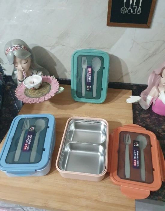 Çelik 2 Bölmeli Beslenme Kutu