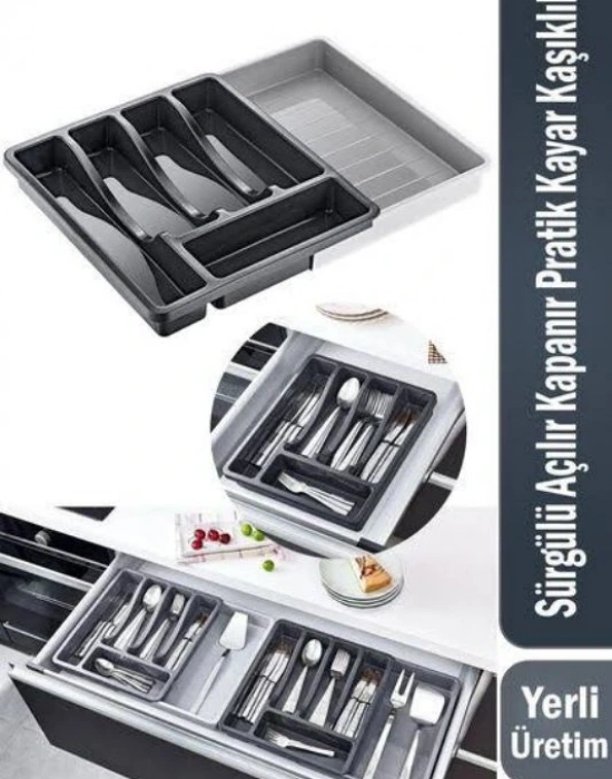 Tek Yönlü Açılır Sürgülü Kaşıklık