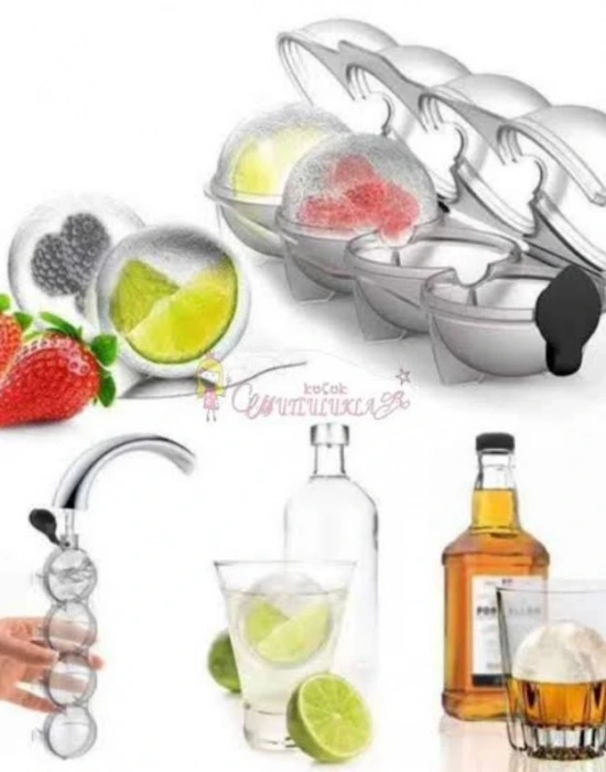 4Lü Küre Buz Kalıbı