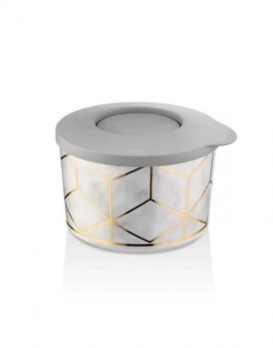 Desenli Saklama Kabı Beyaz Gold Vip 2Li