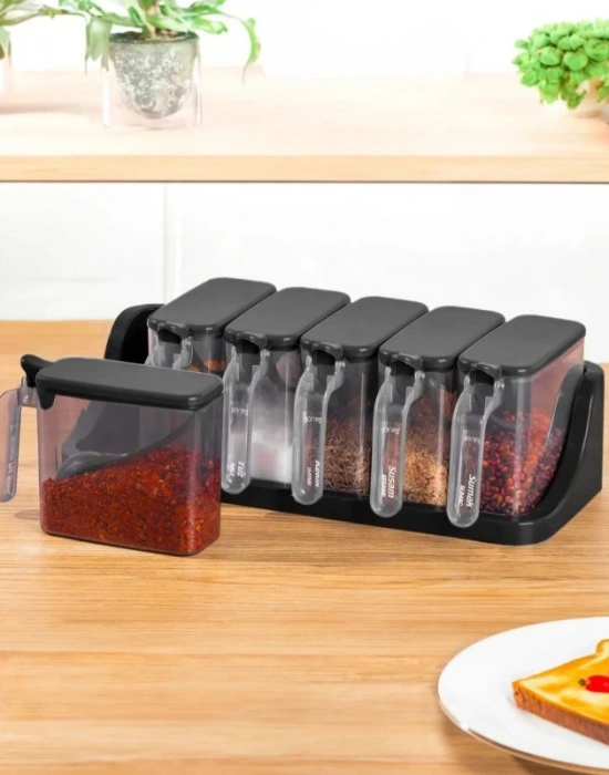 6Lı Yapışkanlı Baharat Takımı Kst