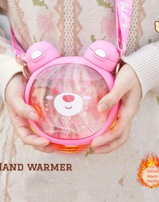 Ayı Kafa Su Matarası Çift Kapaklı