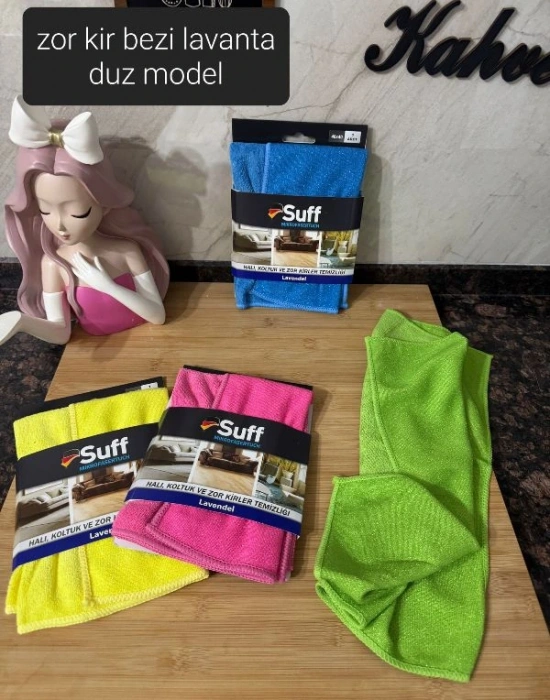 Suff Lavendel Düz Model Zor Kir Bezi 40X40