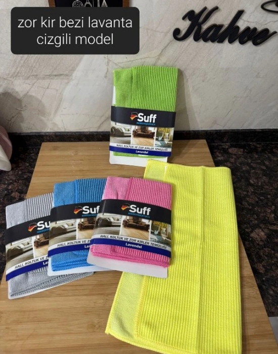 Suff Lavendel Az Tırtıklı  Zor Kir Bezi 40X40