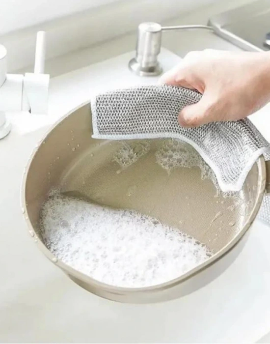 2 Katlı Bulaşık Telli Bez