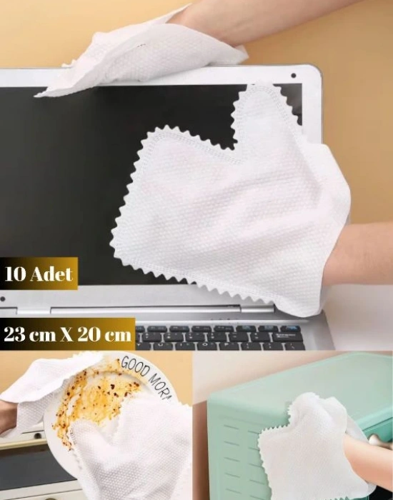 23 Cm Yıkanabilir 10Lu Mikrofiber Toz Alma Temizlik Eldiveni