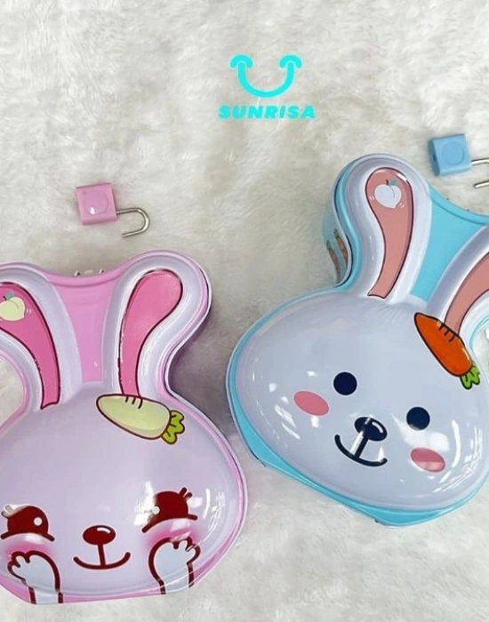 Tavşan Metal Kilitli Kumbara