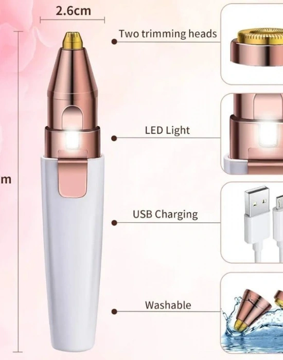 Şarjlı 2 Başlıklıklı Kaş Alma Aleti