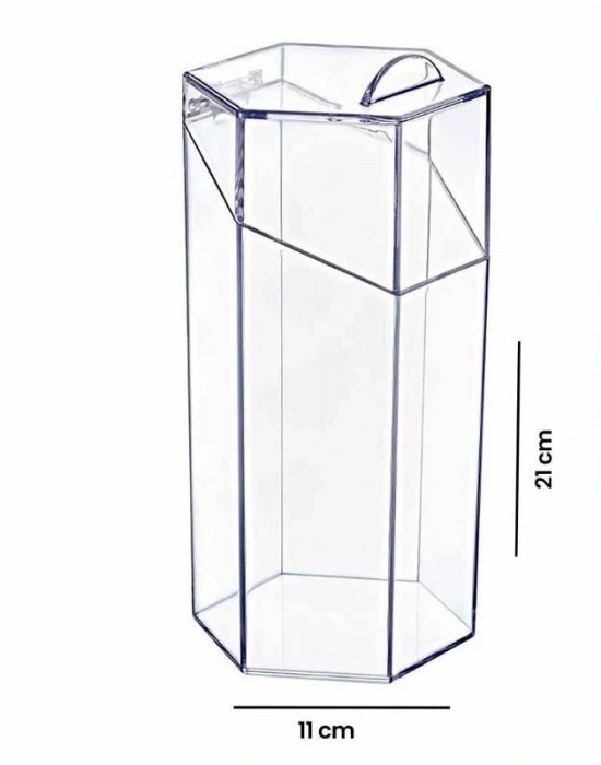 Kapaklı Akrilik Kozmetik Fırça Organizatörü