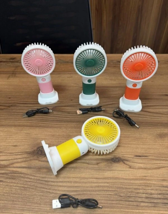 2 Kademeli Işıklı Mini El Fanı