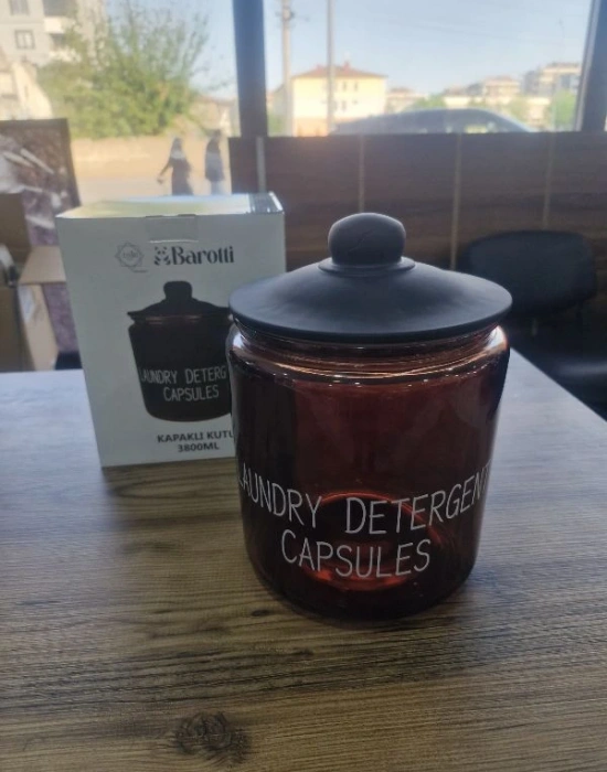 3800 Ml Cam Deterjan Kutusu Vakum Kapak