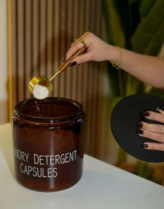 3800 Ml Cam Deterjan Kutusu Vakum Kapak