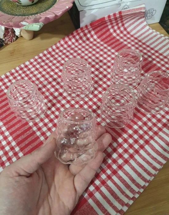 Mini Üzüm Bardak 6Lı Kulpsuz Kahve Yanı Bardak