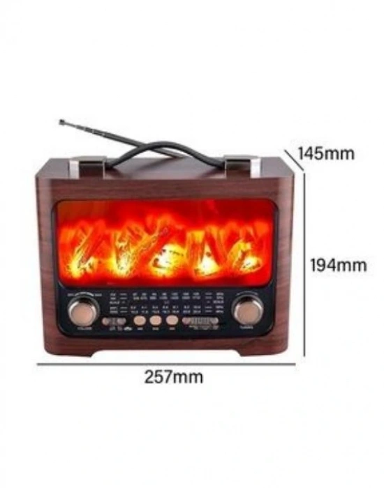 Şömine Görünümlü Nostaljik Radio