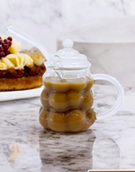 2Li Kulplu Üzümlü Boncuk Pinterest Sunum Bardağı 300Ml