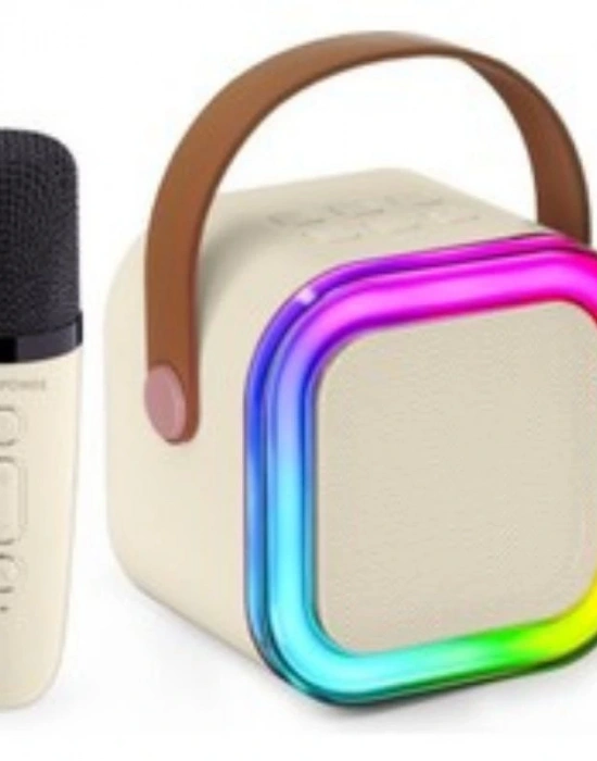 Taşınabilir Karaoke Seti 1 (Bir) Mikrofonlu