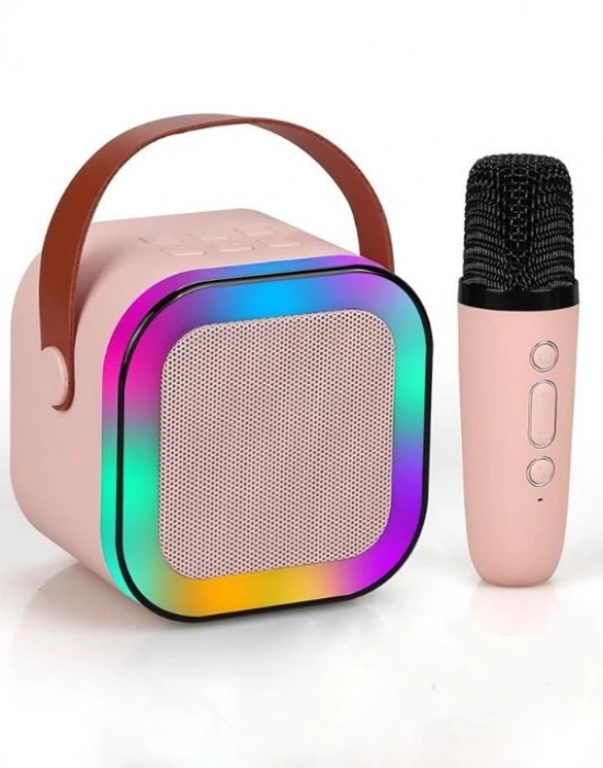 Taşınabilir Karaoke Seti 1 (Bir) Mikrofonlu