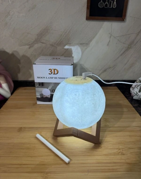 3D Dolunay Hava Nemlendirici Ve Gece Lambası 880 Ml