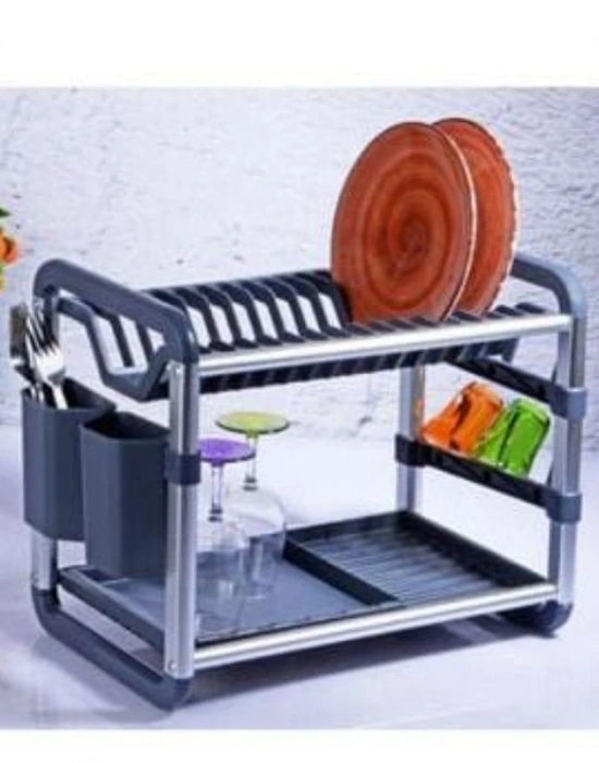 2 Katlı Tezgah Üstü Alüminyum Tabaklık 49X33,5X26,5