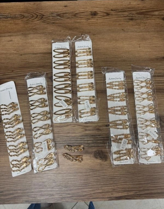 2li Metal Küçük Klips Gold Toka Km 2-14