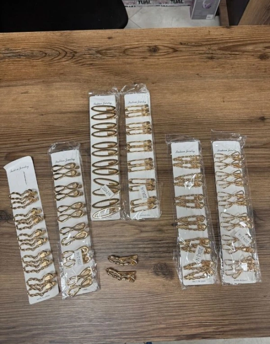 2li Metal Küçük Klips Gold Toka Km 2-14