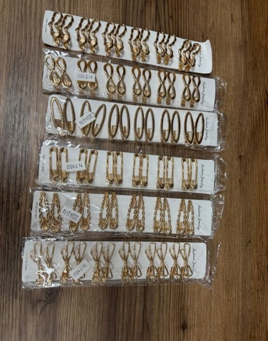 2li Metal Küçük Klips Gold Toka Km 2-14