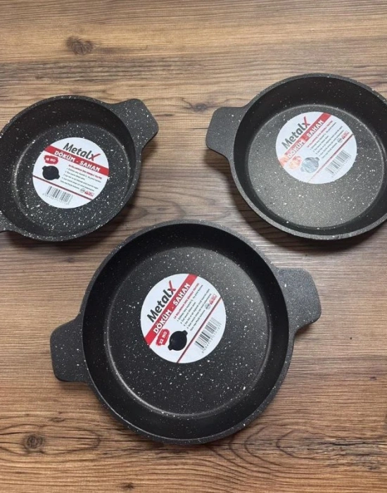 Eko Metalx Model 3lÜ Sahan Seti ( 22 cm 20cm 18 cm )