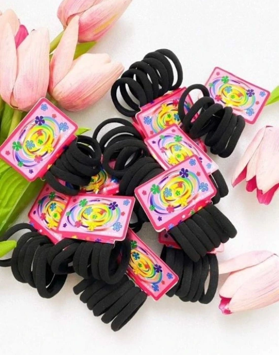 6’lı Kalın Havlu Lastik Toka Siyah Km 8-1