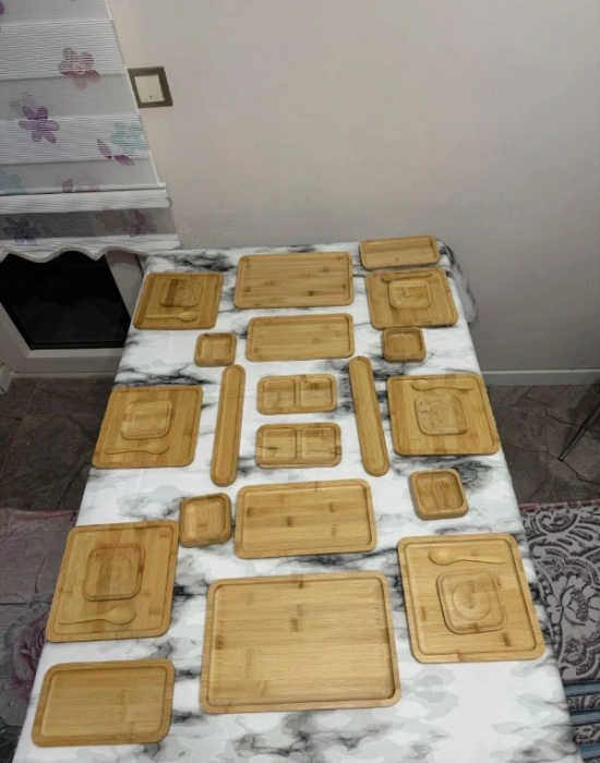 32 Parça Bambu Kahvaltı Seti