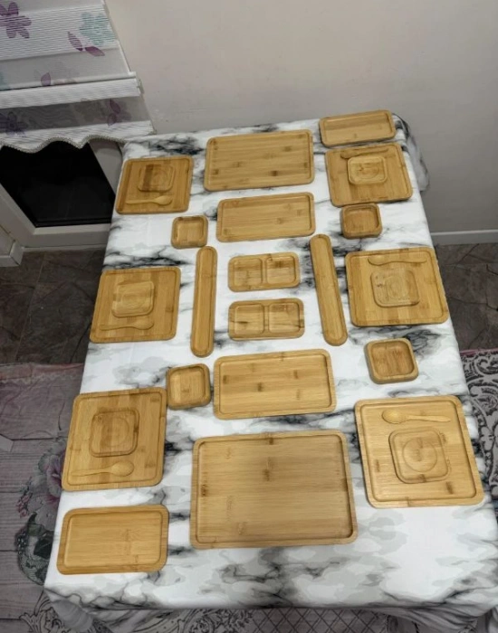 32 Parça Bambu Kahvaltı Seti